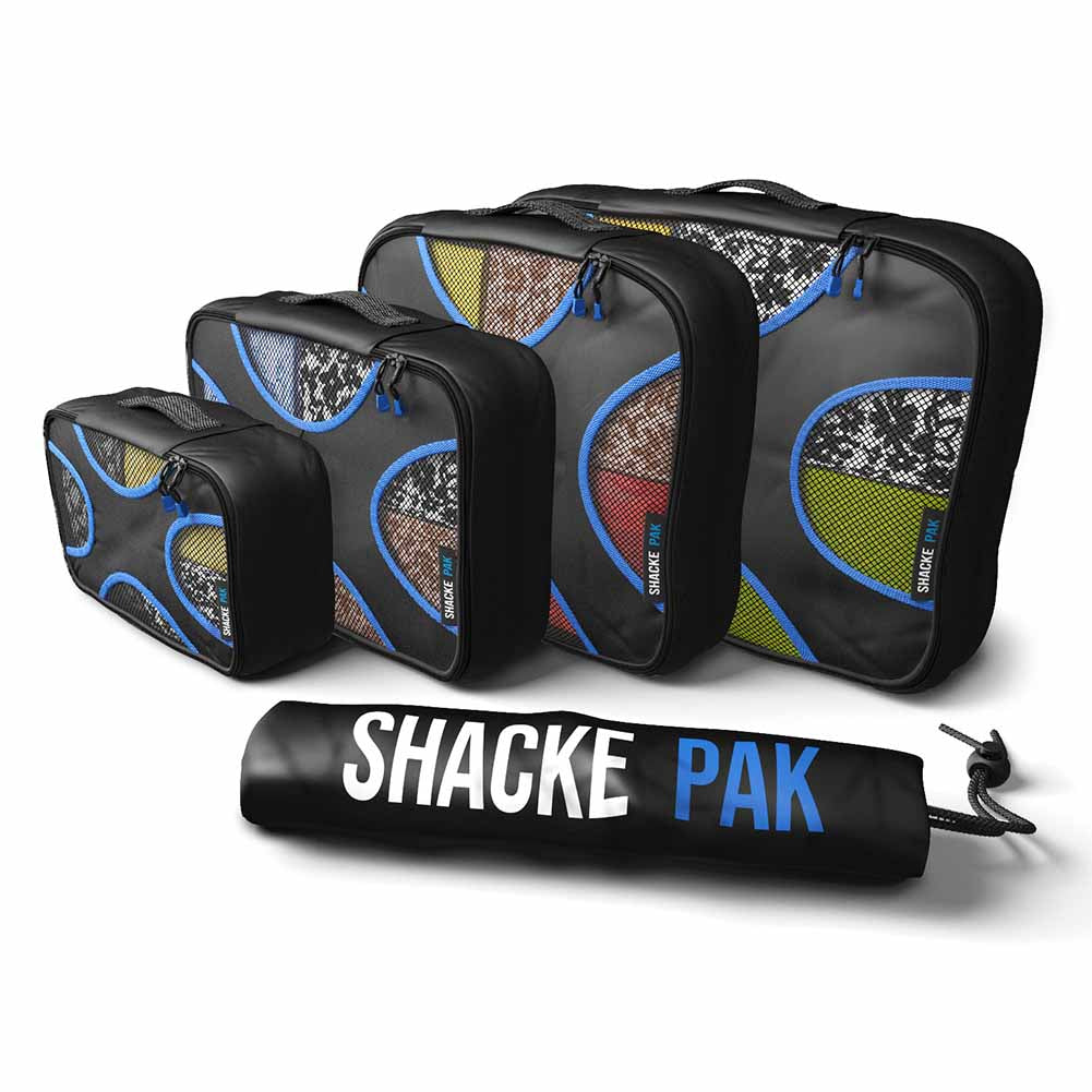 Shacke Pak 5 Set Packing Cubes with Laundry Bag Shacke