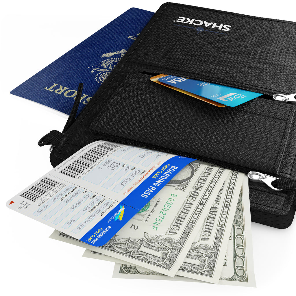 2 in 1 Belt & Neck Wallet Hybrid - RFID Passport Holder